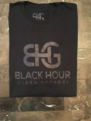 Crew Neck Tshirt with GLITTER BHG Logo