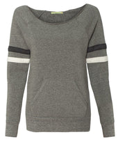 Off The Shoulder Fleece with Disco Glitter Logo