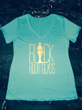 Classic Black Hour Glass Apparel Tshirt