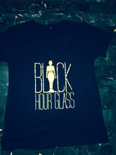Classic Black Hour Glass Apparel Tshirt