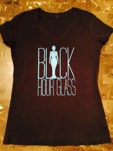 Classic Black Hour Glass Apparel Tshirt GLITTER LOGO