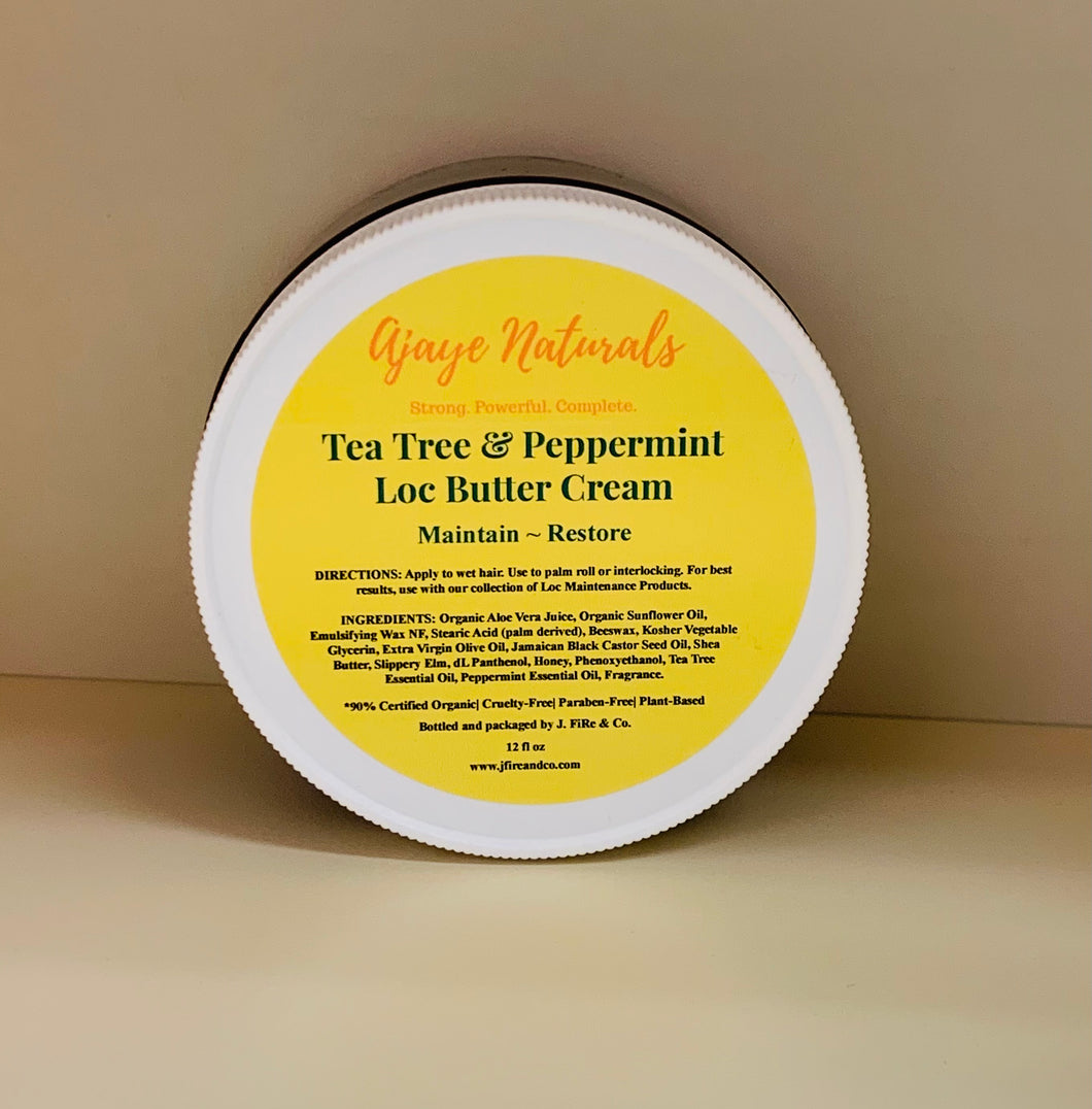8 oz. Tea Tree & Peppermint Loc Butter Cream