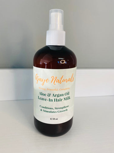 Aloe & Argan Oil Leave-In Hair Milk (12oz)